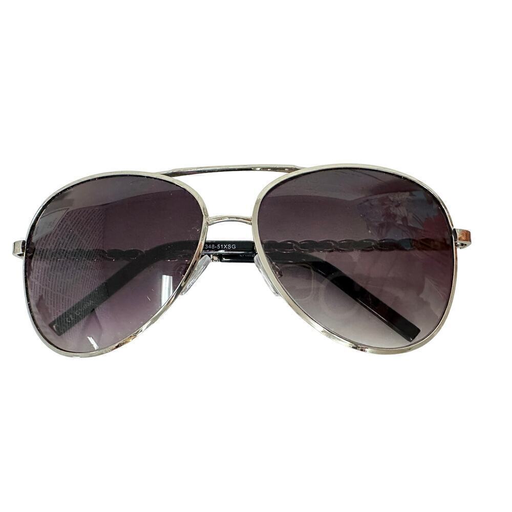 Aviator Gradient Sunglasses Lamb A348-51Xsg Unisex Chain Temples